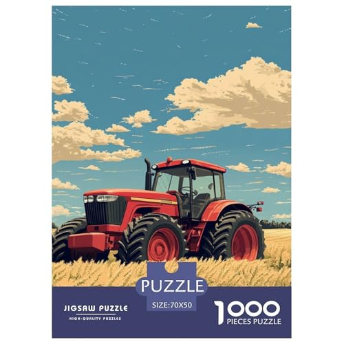 Traktor 1000 Teile Puzzles Clevere Klassisches Lernspiel Für Erwachsene Und Kinder Ab 12 Jahren Tolle Geschenkidee 70x50cm/1000pcs von ZXOAWQX