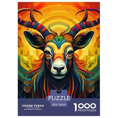 Verdrehte Antelope 1000 Teile Puzzles Dekoration Klassisches Lernspiel Für Die Ganze Familie Tolle Geschenkidee 70x50cm/1000pcs von ZXOAWQX