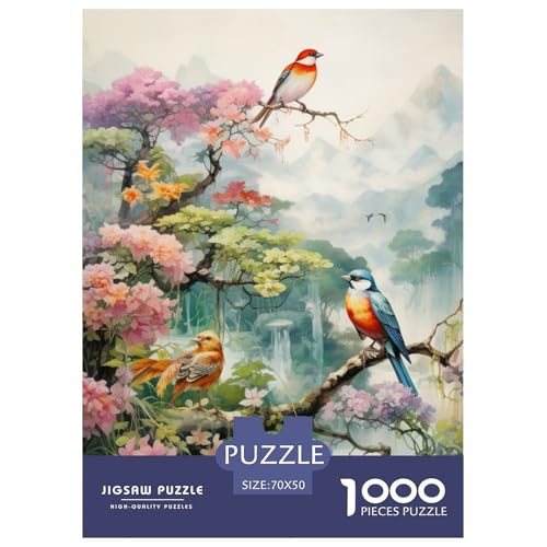 Vögel und Blumen 1000 Teile Puzzles Puzzlespiele Klassisches Lernspiel Für Erwachsene Und Kinder Ab 12 Jahren Tolle Geschenkidee 70x50cm/1000pcs Vögel und Blumen 1000 Teile Puzzles Puzzlespiele Klassisches Lernspiel Für Erwachsene Und Kinder Ab 12 Jahren Tolle Geschenkidee 70x50cm/1000pcs von ZXOAWQX