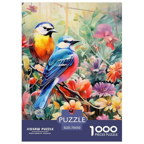 Vögel und Blumen 1000 Teile Puzzles Puzzlespiele Unmögliche Herausforderung Für Erwachsene Tolle Geschenkidee 70x50cm/1000pcs Vögel und Blumen 1000 Teile Puzzles Puzzlespiele Unmögliche Herausforderung Für Erwachsene Tolle Geschenkidee 70x50cm/1000pcs von ZXOAWQX