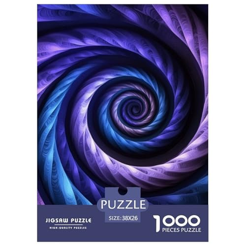 Vortex 1000 Teile Puzzles DekoRatteion EIN Herausforderndes Für Erwachsene Und Kinder Ab 12 Jahren Tolle Geschenkidee 38x26cm/1000pcs von ZXOAWQX
