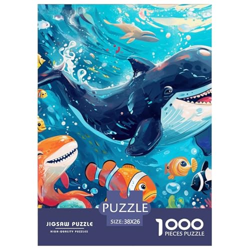 Wal 1000 Teile Puzzles Puzzlespiele EIN Herausforderndes Für Erwachsene Und Kinder Ab 12 Jahren Tolle Geschenkidee 38x26cm/1000pcs Wal 1000 Teile Puzzles Puzzlespiele EIN Herausforderndes Für Erwachsene Und Kinder Ab 12 Jahren Tolle Geschenkidee 38x26cm/1000pcs von ZXOAWQX
