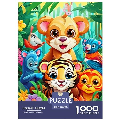 Waldtiere 1000 Teile Puzzles Clevere EIN Herausforderndes Für Erwachsene Und Kinder Ab 12 Jahren Tolle Geschenkidee 70x50cm/1000pcs von ZXOAWQX
