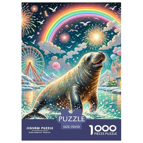 Walrus 1000 Teile Puzzles Dekoration EIN Herausforderndes Für Erwachsene Und Kinder Ab 12 Jahren Tolle Geschenkidee 70x50cm/1000pcs Walrus 1000 Teile Puzzles Dekoration EIN Herausforderndes Für Erwachsene Und Kinder Ab 12 Jahren Tolle Geschenkidee 70x50cm/1000pcs von ZXOAWQX