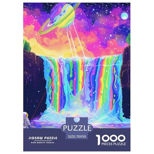 Wasserfall 1000 Teile Puzzles Dekoration Klassisches Lernspiel Für Erwachsene Und Kinder Ab 12 Jahren Tolle Geschenkidee 70x50cm/1000pcs von ZXOAWQX