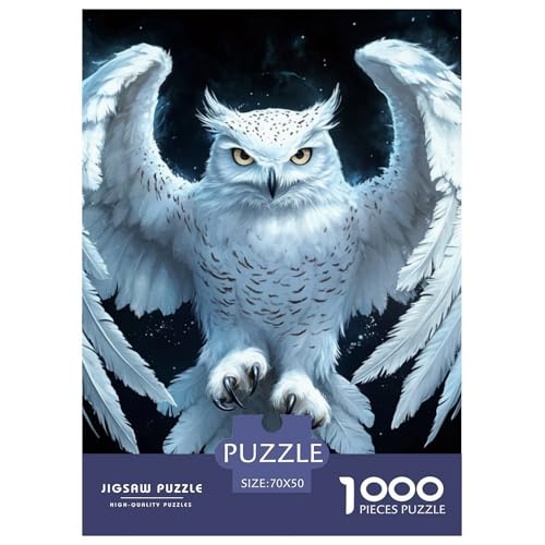 Weiße Eule 1000 Teile Puzzles Puzzlespiele Klassisches Lernspiel Für Die Ganze Familie Tolle Geschenkidee 70x50cm/1000pcs Weiße Eule 1000 Teile Puzzles Puzzlespiele Klassisches Lernspiel Für Die Ganze Familie Tolle Geschenkidee 70x50cm/1000pcs von ZXOAWQX