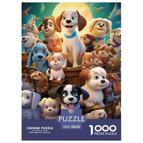 Welpen 1000 Teile Puzzles Clevere EIN Herausforderndes Für Erwachsene Und Kinder Ab 12 Jahren Tolle Geschenkidee 38x26cm/1000pcs Welpen 1000 Teile Puzzles Clevere EIN Herausforderndes Für Erwachsene Und Kinder Ab 12 Jahren Tolle Geschenkidee 38x26cm/1000pcs von ZXOAWQX