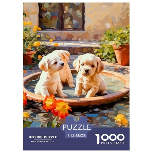 Welpen 1000 Teile Puzzles Clevere Klassisches Lernspiel Für Erwachsene Und Kinder Ab 12 Jahren Tolle Geschenkidee 38x26cm/1000pcs Welpen 1000 Teile Puzzles Clevere Klassisches Lernspiel Für Erwachsene Und Kinder Ab 12 Jahren Tolle Geschenkidee 38x26cm/1000pcs von ZXOAWQX