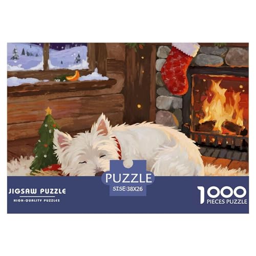 West Highland Weißer Terrier 1000 Teile Puzzles Christmas for Haustier Hunds Clevere Lernspiel Herausforderung Spielzeug Für Erwachsene Tolle Geschenkidee 38x26cm/1000pcs West Highland Weißer Terrier 1000 Teile Puzzles Christmas for Haustier Hunds Clevere Lernspiel Herausforderung Spielzeug Für Erwachsene Tolle Geschenkidee 38x26cm/1000pcs von ZXOAWQX