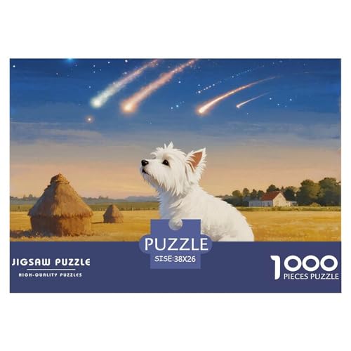 West Highland Weißer Terrier 1000 Teile Puzzles Haustier Hund Dekoration Kreative Unterhaltung Für Erwachsene Tolle Geschenkidee 38x26cm/1000pcs West Highland Weißer Terrier 1000 Teile Puzzles Haustier Hund Dekoration Kreative Unterhaltung Für Erwachsene Tolle Geschenkidee 38x26cm/1000pcs von ZXOAWQX