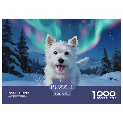 West Highland Weißer Terrier 1000 Teile Puzzles Haustier Hund Puzzlespiele Kreative Unterhaltung Für Erwachsene Tolle Geschenkidee 70x50cm/1000pcs West Highland Weißer Terrier 1000 Teile Puzzles Haustier Hund Puzzlespiele Kreative Unterhaltung Für Erwachsene Tolle Geschenkidee 70x50cm/1000pcs von ZXOAWQX