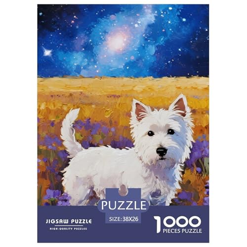 West Highland Weißer Terrier 1000 Teile Puzzles Haustier Hund Puzzlespiele Lernspiel Herausforderung Spielzeug Für Die Ganze Familie Tolle Geschenkidee 38x26cm/1000pcs West Highland Weißer Terrier 1000 Teile Puzzles Haustier Hund Puzzlespiele Lernspiel Herausforderung Spielzeug Für Die Ganze Familie Tolle Geschenkidee 38x26cm/1000pcs von ZXOAWQX