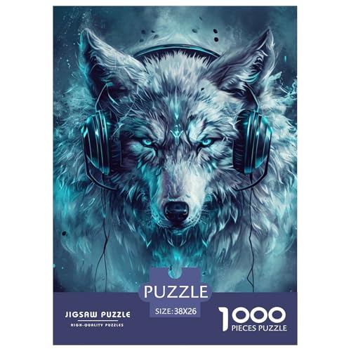 Wolf 1000 Teile Puzzles Clevere EIN Herausforderndes Für Die Ganze Familie Tolle Geschenkidee 38x26cm/1000pcs Wolf 1000 Teile Puzzles Clevere EIN Herausforderndes Für Die Ganze Familie Tolle Geschenkidee 38x26cm/1000pcs von ZXOAWQX