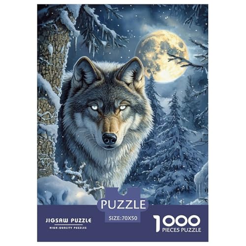 Wolf 1000 Teile Puzzles Clevere EIN Herausforderndes Für Die Ganze Familie Tolle Geschenkidee 70x50cm/1000pcs Wolf 1000 Teile Puzzles Clevere EIN Herausforderndes Für Die Ganze Familie Tolle Geschenkidee 70x50cm/1000pcs von ZXOAWQX