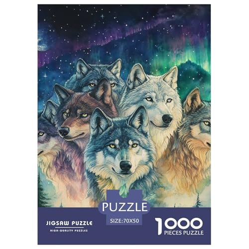 Wolf 1000 Teile Puzzles Clevere Klassisches Lernspiel Für Die Ganze Familie Tolle Geschenkidee 70x50cm/1000pcs Wolf 1000 Teile Puzzles Clevere Klassisches Lernspiel Für Die Ganze Familie Tolle Geschenkidee 70x50cm/1000pcs von ZXOAWQX