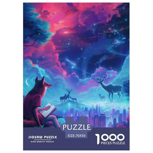 Wolf 1000 Teile Puzzles Clevere Klassisches Lernspiel Für Erwachsene Und Kinder Ab 12 Jahren Tolle Geschenkidee 70x50cm/1000pcs Wolf 1000 Teile Puzzles Clevere Klassisches Lernspiel Für Erwachsene Und Kinder Ab 12 Jahren Tolle Geschenkidee 70x50cm/1000pcs von ZXOAWQX