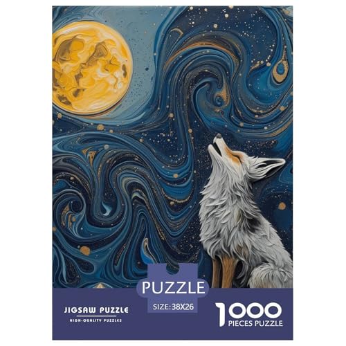 Wolf 1000 Teile Puzzles Clevere Lernspiel Herausforderung Spielzeug Für Erwachsene Und Kinder Ab 12 Jahren Tolle Geschenkidee 38x26cm/1000pcs Wolf 1000 Teile Puzzles Clevere Lernspiel Herausforderung Spielzeug Für Erwachsene Und Kinder Ab 12 Jahren Tolle Geschenkidee 38x26cm/1000pcs von ZXOAWQX