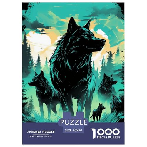 Wolf 1000 Teile Puzzles Clevere Unmögliche Herausforderung Für Erwachsene Und Kinder Ab 12 Jahren Tolle Geschenkidee 70x50cm/1000pcs Wolf 1000 Teile Puzzles Clevere Unmögliche Herausforderung Für Erwachsene Und Kinder Ab 12 Jahren Tolle Geschenkidee 70x50cm/1000pcs von ZXOAWQX
