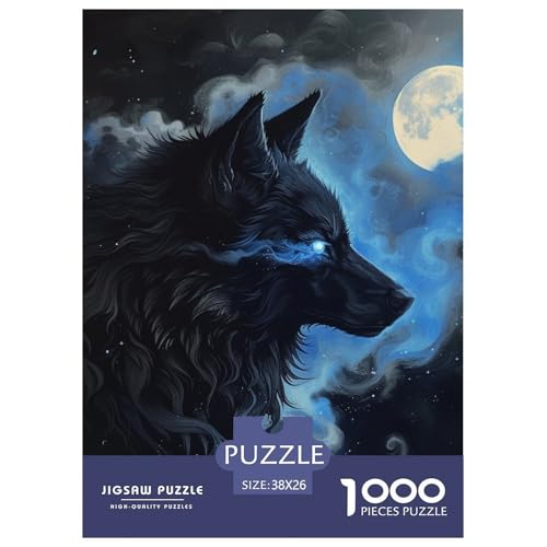 Wolf 1000 Teile Puzzles DekoRatteion Klassisches Lernspiel Für Erwachsene Und Kinder Ab 12 Jahren Tolle Geschenkidee 38x26cm/1000pcs von ZXOAWQX