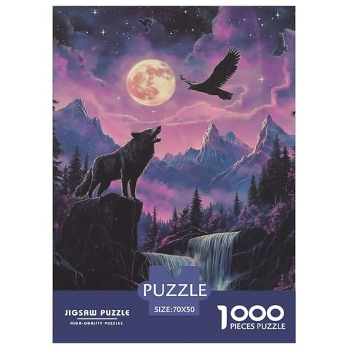 Wolf 1000 Teile Puzzles DekoRatteion Klassisches Lernspiel Für Erwachsene Und Kinder Ab 12 Jahren Tolle Geschenkidee 70x50cm/1000pcs von ZXOAWQX