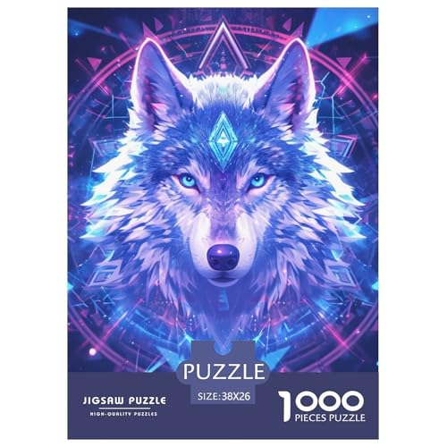 Wolf 1000 Teile Puzzles Dekoration EIN Herausforderndes Für Erwachsene Und Kinder Ab 12 Jahren Tolle Geschenkidee 38x26cm/1000pcs Wolf 1000 Teile Puzzles Dekoration EIN Herausforderndes Für Erwachsene Und Kinder Ab 12 Jahren Tolle Geschenkidee 38x26cm/1000pcs von ZXOAWQX