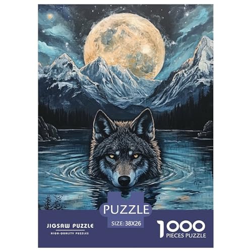 Wolf 1000 Teile Puzzles Dekoration Klassisches Lernspiel Für Erwachsene Und Kinder Ab 12 Jahren Tolle Geschenkidee 38x26cm/1000pcs Wolf 1000 Teile Puzzles Dekoration Klassisches Lernspiel Für Erwachsene Und Kinder Ab 12 Jahren Tolle Geschenkidee 38x26cm/1000pcs von ZXOAWQX