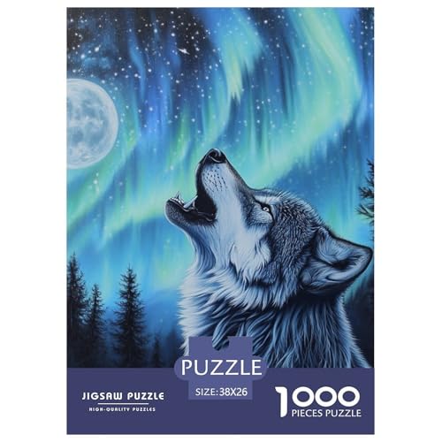 Wolf 1000 Teile Puzzles Dekoration Kreative Unterhaltung Für Die Ganze Familie Tolle Geschenkidee 38x26cm/1000pcs Wolf 1000 Teile Puzzles Dekoration Kreative Unterhaltung Für Die Ganze Familie Tolle Geschenkidee 38x26cm/1000pcs von ZXOAWQX