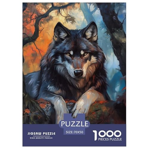 Wolf 1000 Teile Puzzles Dekoration Lernspiel Herausforderung Spielzeug Für Erwachsene Und Kinder Ab 12 Jahren Tolle Geschenkidee 70x50cm/1000pcs Wolf 1000 Teile Puzzles Dekoration Lernspiel Herausforderung Spielzeug Für Erwachsene Und Kinder Ab 12 Jahren Tolle Geschenkidee 70x50cm/1000pcs von ZXOAWQX