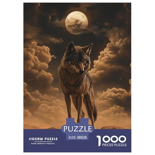 Wolf 1000 Teile Puzzles Puzzlespiele Lernspiel Herausforderung Spielzeug Für Erwachsene Tolle Geschenkidee 38x26cm/1000pcs Wolf 1000 Teile Puzzles Puzzlespiele Lernspiel Herausforderung Spielzeug Für Erwachsene Tolle Geschenkidee 38x26cm/1000pcs von ZXOAWQX