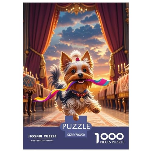 Yorkshire Terrier 1000 Teile Puzzles Hund Classic Unmögliche Herausforderung Für Erwachsene Tolle Geschenkidee 70x50cm/1000pcs Yorkshire Terrier 1000 Teile Puzzles Hund Classic Unmögliche Herausforderung Für Erwachsene Tolle Geschenkidee 70x50cm/1000pcs von ZXOAWQX