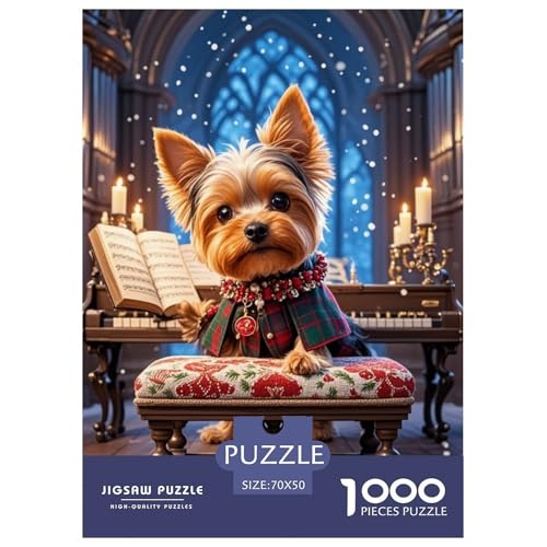 Yorkshire Terrier 1000 Teile Puzzles Hund Classic Unmögliche Herausforderung Für Erwachsene Und Kinder Ab 12 Jahren Tolle Geschenkidee 70x50cm/1000pcs Yorkshire Terrier 1000 Teile Puzzles Hund Classic Unmögliche Herausforderung Für Erwachsene Und Kinder Ab 12 Jahren Tolle Geschenkidee 70x50cm/1000pcs von ZXOAWQX