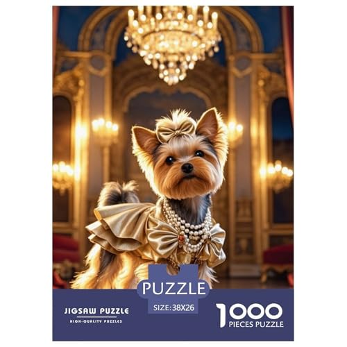 Yorkshire Terrier 1000 Teile Puzzles Hund Dekoration Lernspiel Herausforderung Spielzeug Für Erwachsene Und Kinder Ab 12 Jahren Tolle Geschenkidee 38x26cm/1000pcs Yorkshire Terrier 1000 Teile Puzzles Hund Dekoration Lernspiel Herausforderung Spielzeug Für Erwachsene Und Kinder Ab 12 Jahren Tolle Geschenkidee 38x26cm/1000pcs von ZXOAWQX