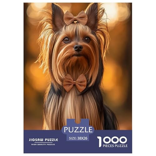 Yorkshire Terrier 1000 Teile Puzzles Puzzlespiele Unmögliche Herausforderung Für Erwachsene Tolle Geschenkidee 38x26cm/1000pcs Yorkshire Terrier 1000 Teile Puzzles Puzzlespiele Unmögliche Herausforderung Für Erwachsene Tolle Geschenkidee 38x26cm/1000pcs von ZXOAWQX
