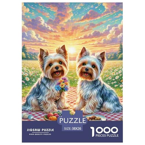 Yorkshire Terrier 1000 Teile Puzzles Süße Haustiere Classic Unmögliche Herausforderung Für Erwachsene Tolle Geschenkidee 38x26cm/1000pcs Yorkshire Terrier 1000 Teile Puzzles Süße Haustiere Classic Unmögliche Herausforderung Für Erwachsene Tolle Geschenkidee 38x26cm/1000pcs von ZXOAWQX
