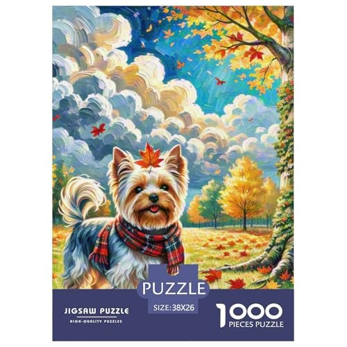 Yorkshire Terrier 1000 Teile Puzzles Süße Haustiere Puzzlespiele Lernspiel Herausforderung Spielzeug Für Erwachsene Und Kinder Ab 12 Jahren Tolle Geschenkidee 38x26cm/1000pcs Yorkshire Terrier 1000 Teile Puzzles Süße Haustiere Puzzlespiele Lernspiel Herausforderung Spielzeug Für Erwachsene Und Kinder Ab 12 Jahren Tolle Geschenkidee 38x26cm/1000pcs von ZXOAWQX