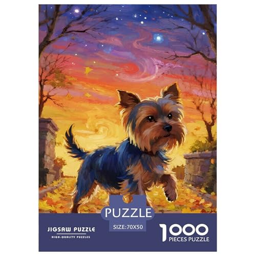 Yorkshire Terrier 1000 Teile Puzzles niedlich Haustierhund Clevere Lernspiel Herausforderung Spielzeug Für Die Ganze Familie Tolle Geschenkidee 70x50cm/1000pcs Yorkshire Terrier 1000 Teile Puzzles niedlich Haustierhund Clevere Lernspiel Herausforderung Spielzeug Für Die Ganze Familie Tolle Geschenkidee 70x50cm/1000pcs von ZXOAWQX