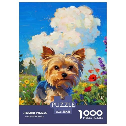 Yorkshire Terrier 1000 Teile Puzzles niedlich Haustierhund Puzzlespiele Unmögliche Herausforderung Für Erwachsene Tolle Geschenkidee 38x26cm/1000pcs Yorkshire Terrier 1000 Teile Puzzles niedlich Haustierhund Puzzlespiele Unmögliche Herausforderung Für Erwachsene Tolle Geschenkidee 38x26cm/1000pcs von ZXOAWQX