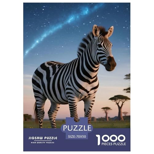 Zebra 1000 Teile Puzzles Tier Classic Lernspiel Herausforderung Spielzeug Für Erwachsene Tolle Geschenkidee 70x50cm/1000pcs Zebra 1000 Teile Puzzles Tier Classic Lernspiel Herausforderung Spielzeug Für Erwachsene Tolle Geschenkidee 70x50cm/1000pcs von ZXOAWQX