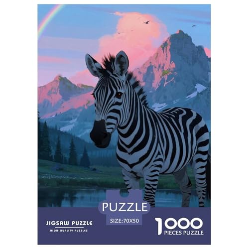 Zebra 1000 Teile Puzzles Tier Clevere Klassisches Lernspiel Für Erwachsene Und Kinder Ab 12 Jahren Tolle Geschenkidee 70x50cm/1000pcs Zebra 1000 Teile Puzzles Tier Clevere Klassisches Lernspiel Für Erwachsene Und Kinder Ab 12 Jahren Tolle Geschenkidee 70x50cm/1000pcs von ZXOAWQX