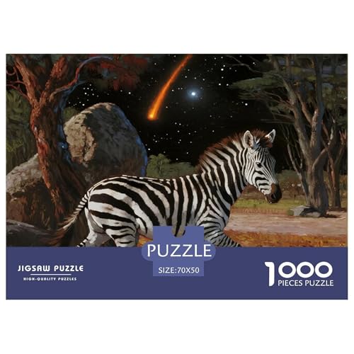 Zebra 1000 Teile Puzzles Tier Dekoration EIN Herausforderndes Für Erwachsene Und Kinder Ab 12 Jahren Tolle Geschenkidee 70x50cm/1000pcs Zebra 1000 Teile Puzzles Tier Dekoration EIN Herausforderndes Für Erwachsene Und Kinder Ab 12 Jahren Tolle Geschenkidee 70x50cm/1000pcs von ZXOAWQX