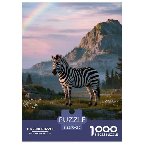 Zebra 1000 Teile Puzzles Tier Dekoration Klassisches Lernspiel Für Erwachsene Tolle Geschenkidee 70x50cm/1000pcs Zebra 1000 Teile Puzzles Tier Dekoration Klassisches Lernspiel Für Erwachsene Tolle Geschenkidee 70x50cm/1000pcs von ZXOAWQX