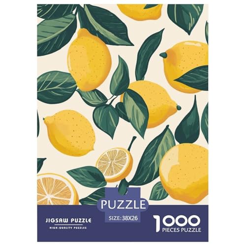 Zitrone 1000 Teile Puzzles Puzzlespiele EIN Herausforderndes Für Die Ganze Familie Tolle Geschenkidee 38x26cm/1000pcs von ZXOAWQX