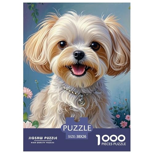 maltesisch 1000 Teile Puzzles Haustier Hund Dekoration EIN Herausforderndes Für Die Ganze Familie Tolle Geschenkidee 38x26cm/1000pcs maltesisch 1000 Teile Puzzles Haustier Hund Dekoration EIN Herausforderndes Für Die Ganze Familie Tolle Geschenkidee 38x26cm/1000pcs von ZXOAWQX