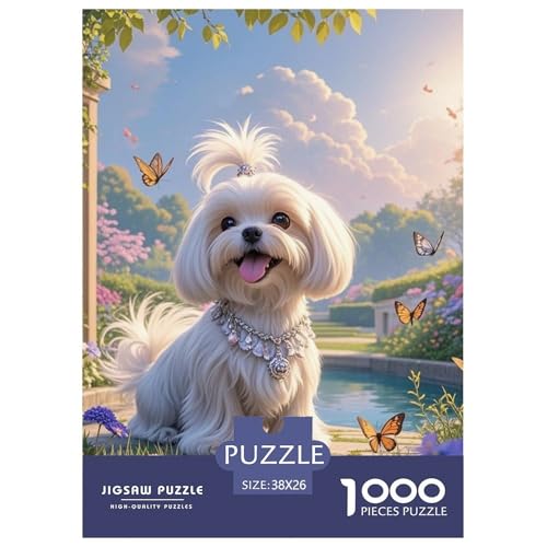 maltesisch 1000 Teile Puzzles Hund Clevere Kreative Unterhaltung Für Die Ganze Familie Tolle Geschenkidee 38x26cm/1000pcs maltesisch 1000 Teile Puzzles Hund Clevere Kreative Unterhaltung Für Die Ganze Familie Tolle Geschenkidee 38x26cm/1000pcs von ZXOAWQX