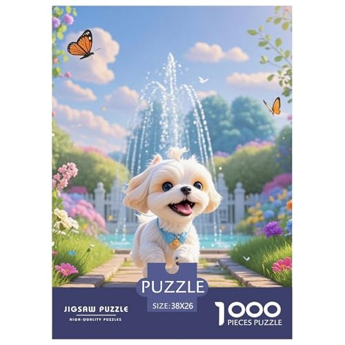 maltesisch 1000 Teile Puzzles Hund Clevere Lernspiel Herausforderung Spielzeug Für Erwachsene Und Kinder Ab 12 Jahren Tolle Geschenkidee 38x26cm/1000pcs maltesisch 1000 Teile Puzzles Hund Clevere Lernspiel Herausforderung Spielzeug Für Erwachsene Und Kinder Ab 12 Jahren Tolle Geschenkidee 38x26cm/1000pcs von ZXOAWQX
