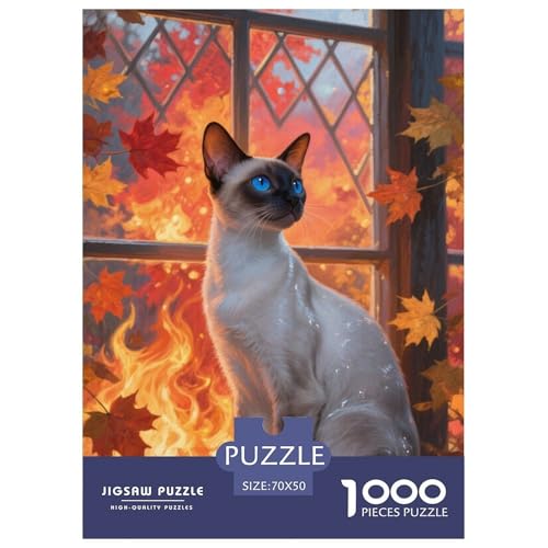 siamischen 1000 Teile Puzzles Süße Haustiere Dekoration Lernspiel Herausforderung Spielzeug Für Erwachsene Und Kinder Ab 12 Jahren Tolle Geschenkidee 70x50cm/1000pcs siamischen 1000 Teile Puzzles Süße Haustiere Dekoration Lernspiel Herausforderung Spielzeug Für Erwachsene Und Kinder Ab 12 Jahren Tolle Geschenkidee 70x50cm/1000pcs von ZXOAWQX