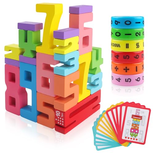 ZXShow 20 Stück Number Blocks und Rechenkette Zahlenerkennungs Stapelspiel Zahlenblock Spielzeug Set für Kinder Montessori Zahlen Lernspielzeug zur Zahlenverständnis ZXShow 20 Stück Number Blocks und Rechenkette Zahlenerkennungs Stapelspiel Zahlenblock Spielzeug Set für Kinder Montessori Zahlen Lernspielzeug zur Zahlenverständnis von ZXShow