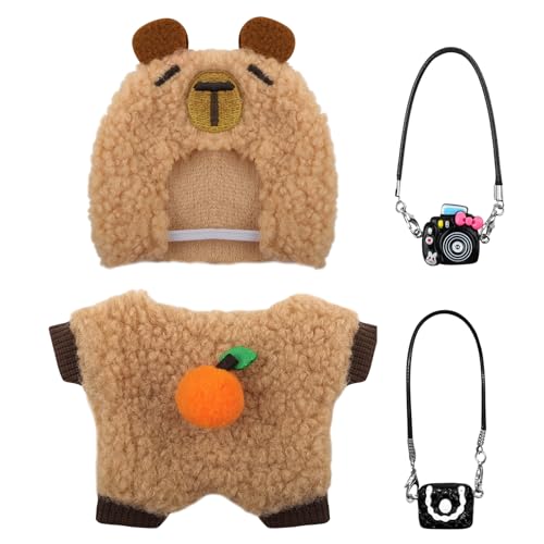 ZXShow Kleidung für Nabub Puppe, Plüsch Puppenkleidung,Kleidung für 17 cm große Puppe,La-bubu Plüsch Kleidung für Puppe,DIY Kinder Geschenke - Capybara ZXShow Kleidung für Nabub Puppe, Plüsch Puppenkleidung,Kleidung für 17 cm große Puppe,La-bubu Plüsch Kleidung für Puppe,DIY Kinder Geschenke - Capybara von ZXShow
