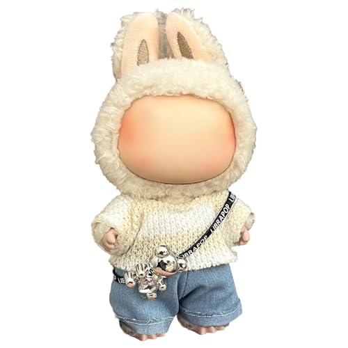 ZXTGBQ 17cm La-bubu Puppenkleidung Set, Bekleidung Für 17cm Plüsch, Kuscheltier Kleidung Outfit mit Pullover, DIY Kinder Geschenke ZXTGBQ 17cm La-bubu Puppenkleidung Set, Bekleidung Für 17cm Plüsch, Kuscheltier Kleidung Outfit mit Pullover, DIY Kinder Geschenke von ZXTGBQ