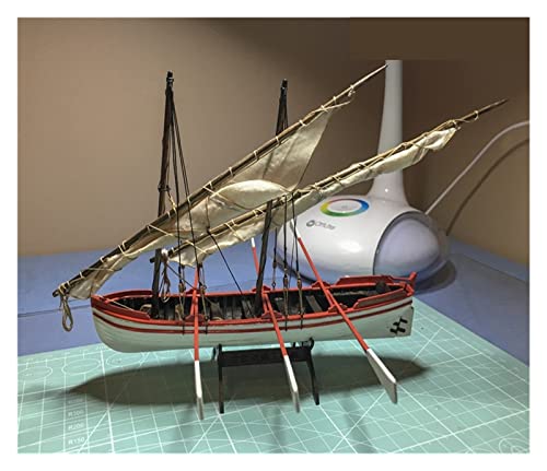 1/50 Zweimast-Fischerboot-Vollrippen-Segelboot-Modellbausatz von ZYAURA
